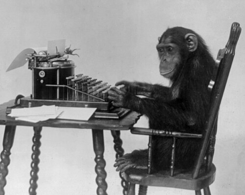 /hpc-intro/Chimpanzee%20seated%20at%20typewriter,%20credit%20New%20York%20Zoological%20Society